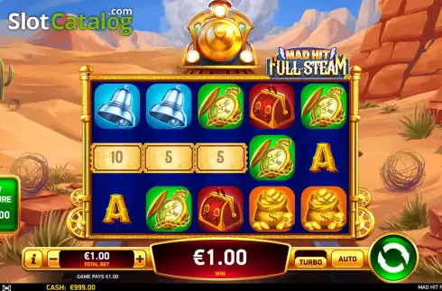 Οθόνη4. Mad Hit Full Steam Κουλοχέρης