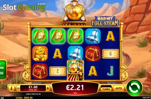 Οθόνη5. Mad Hit Full Steam Κουλοχέρης
