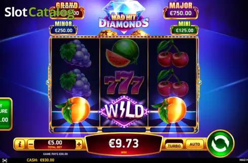 Οθόνη3. Mad Hit Diamonds Κουλοχέρης