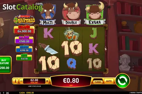 Οθόνη3. J Mania 3 Buffalo Κουλοχέρης