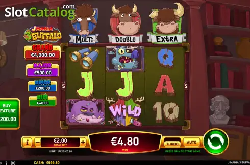 Οθόνη4. J Mania 3 Buffalo Κουλοχέρης