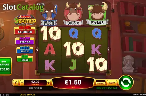 Οθόνη5. J Mania 3 Buffalo Κουλοχέρης