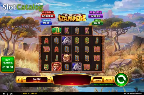 Οθόνη2. Ten Ton Ways Stampede Κουλοχέρης