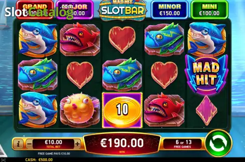 Οθόνη3. Mad Hit SlotBar Κουλοχέρης