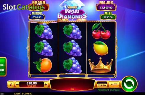 Οθόνη2. Mad Hit Vegas Diamonds Κουλοχέρης