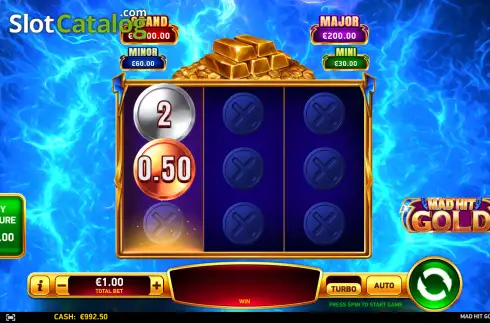 Οθόνη2. Mad Hit Gold Κουλοχέρης