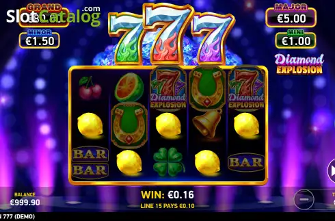 Οθόνη3. Diamond Explosion 777 Κουλοχέρης