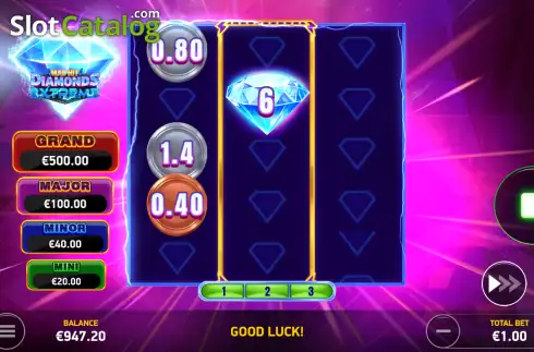 Οθόνη3. Mad Hit Diamonds Extreme Κουλοχέρης