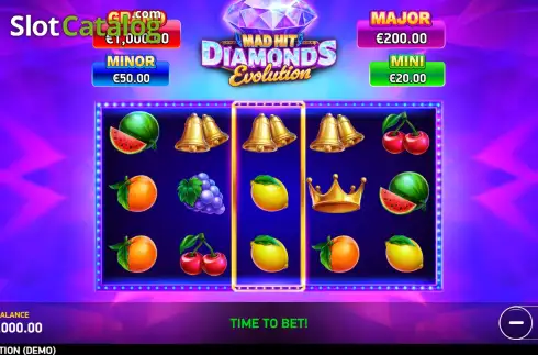 Οθόνη2. Mad Hit Diamonds Evolution Κουλοχέρης