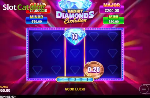 Οθόνη3. Mad Hit Diamonds Evolution Κουλοχέρης