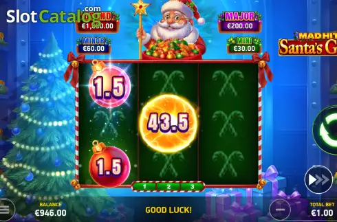 Οθόνη3. Mad Hit Santa's Gold Κουλοχέρης