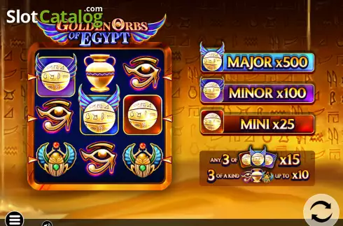 Οθόνη2. Golden Orbs of Egypt Κουλοχέρης