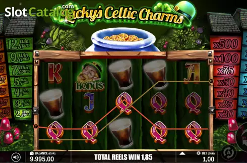 Οθόνη3. Lucky's Celtic Charms Κουλοχέρης