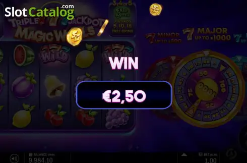 Οθόνη3. Triple 777 Jackpot Magic Wheels Κουλοχέρης