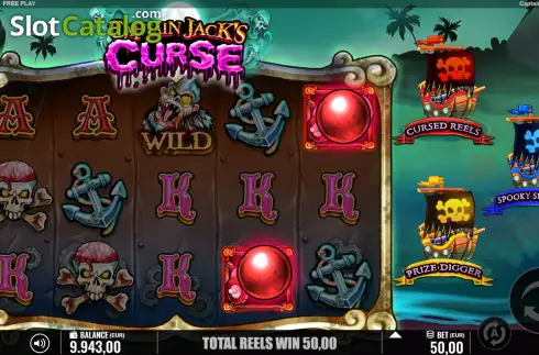 Οθόνη3. Captain Jack's Curse Κουλοχέρης 