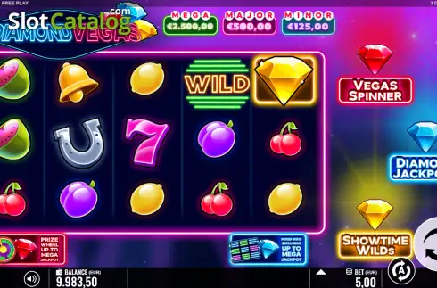 Οθόνη2. 3 Diamond Vegas Κουλοχέρης