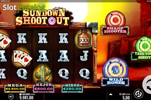 Οθόνη2. Sundown Shootout Κουλοχέρης