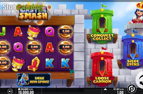 Οθόνη2. Castle Smash Κουλοχέρης
