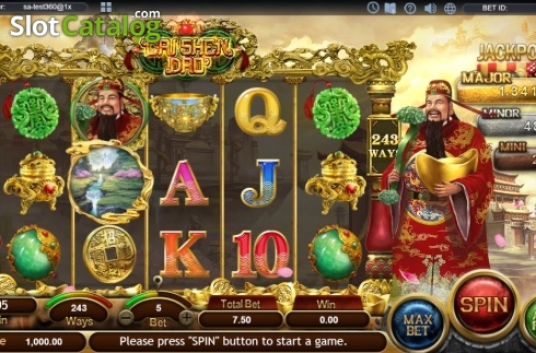 Οθόνη2. Cai Shen Dao (SimplePlay) Κουλοχέρης