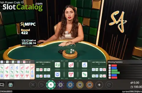 Οθόνη2. Fish Prawn Crab (SA Gaming) Κουλοχέρης 