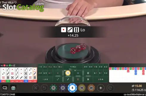 Οθόνη3. Thai HiLo (SA Gaming) Κουλοχέρης 