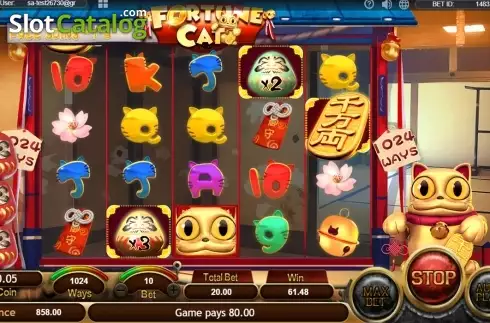 Οθόνη9. Fortune Cat (SimplePlay) Κουλοχέρης