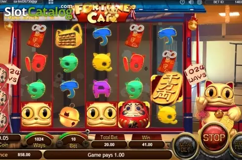 Οθόνη8. Fortune Cat (SimplePlay) Κουλοχέρης