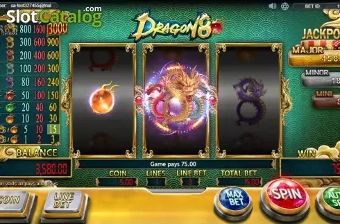 Οθόνη5. Dragon 8 (SimplePlay) Κουλοχέρης