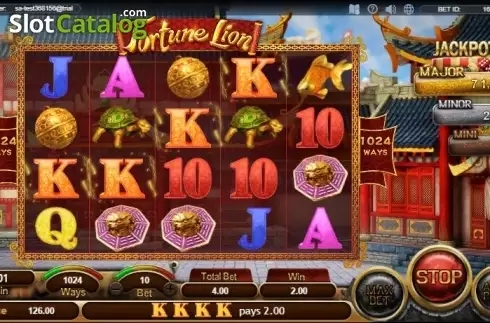 Οθόνη3. Fortune Lion (SimplePlay) Κουλοχέρης