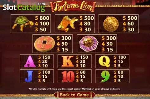 Οθόνη4. Fortune Lion (SimplePlay) Κουλοχέρης