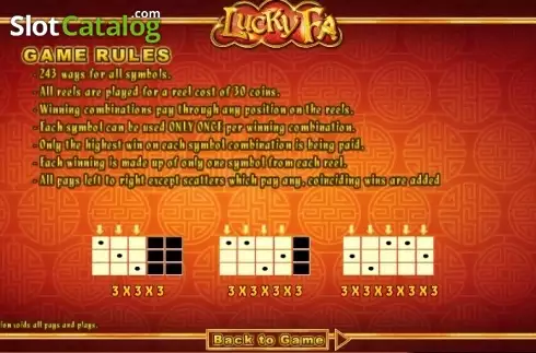 Οθόνη5. Lucky Fa Κουλοχέρης