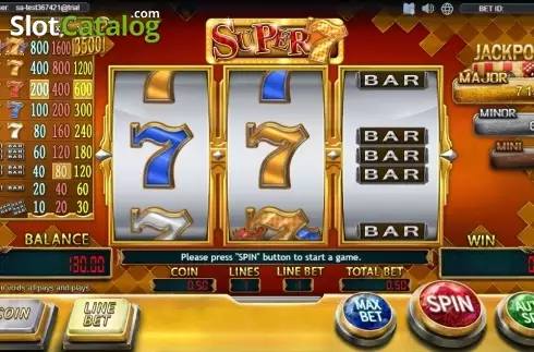 Οθόνη2. Super 7 (SimplePlay) Κουλοχέρης