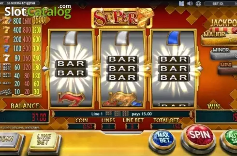 Οθόνη3. Super 7 (SimplePlay) Κουλοχέρης