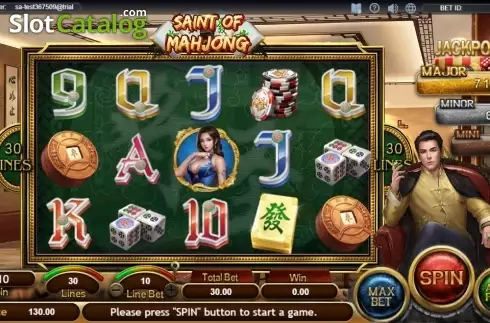 Οθόνη2. Saint of Mahjong Κουλοχέρης