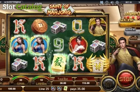 Οθόνη3. Saint of Mahjong Κουλοχέρης