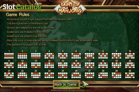 Οθόνη5. Saint of Mahjong Κουλοχέρης