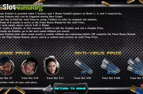 Οθόνη7. Zombie Hunter (SimplePlay) Κουλοχέρης
