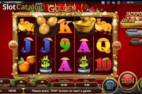 Οθόνη2. Golden Chicken (SimplePlay) Κουλοχέρης