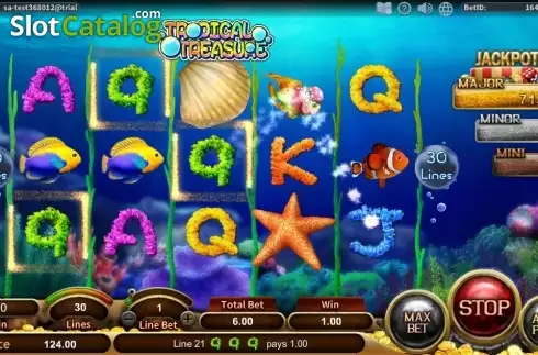 Οθόνη3. Tropical Treasure (SimplePlay) Κουλοχέρης