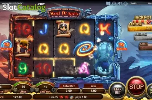 Οθόνη3. Red Dragon (SimplePlay) Κουλοχέρης
