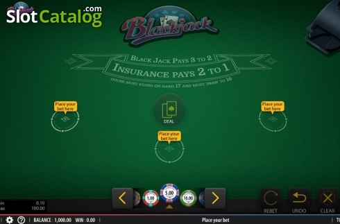 Οθόνη2. Blackjack (Shuffle Muster) Κουλοχέρης