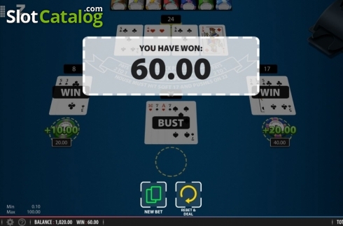 Οθόνη5. Zappit Blackjack Κουλοχέρης