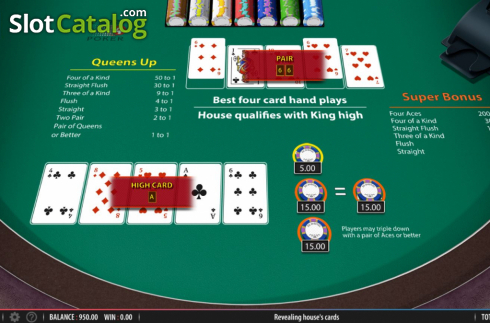 Οθόνη4. Crazy 4 Poker (Shuffle Master) Κουλοχέρης
