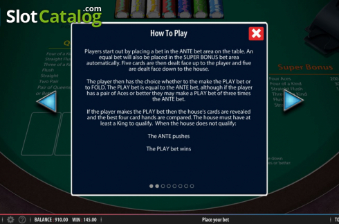 Οθόνη8. Crazy 4 Poker (Shuffle Master) Κουλοχέρης