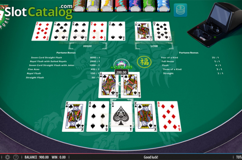 Οθόνη4. Fortune Pai Gow Poker Κουλοχέρης