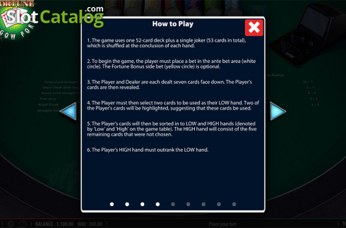 Οθόνη9. Fortune Pai Gow Poker Κουλοχέρης