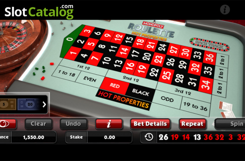 Οθόνη4. Monopoly Roulette Hot Properties Κουλοχέρης
