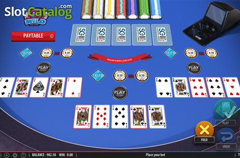 Οθόνη4. DJ Wild Stud Poker Κουλοχέρης