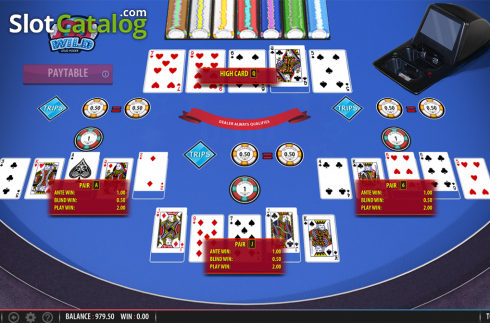Οθόνη5. DJ Wild Stud Poker Κουλοχέρης