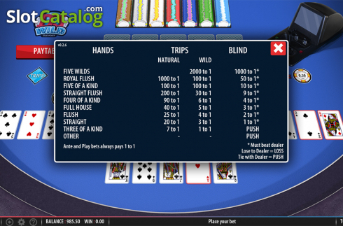 Οθόνη9. DJ Wild Stud Poker Κουλοχέρης